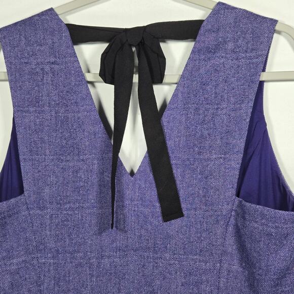 Banana Republic Purple Tie Back Sheath Dress. Size 14 - Picture 7 of 10